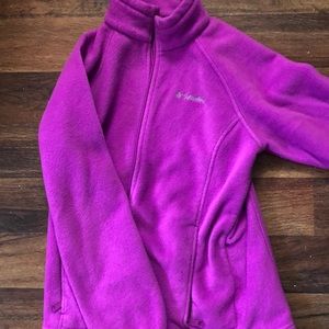 Columbia purple zip up jacket